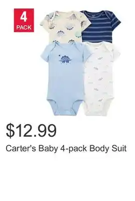 Costco Carter's Baby 4-pack Body Suit offer