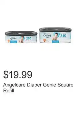 Costco Angelcare Diaper Genie Square Refill offer