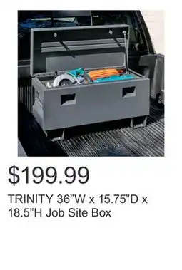 Costco TRINITY 36W x 15.75D x 18.5H Job Site Box offer