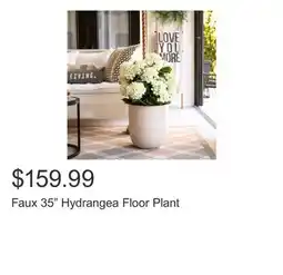 Costco Faux 35 Hydrangea Floor Plant offer