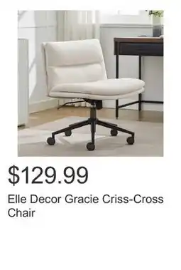 Costco Elle Decor Gracie Criss-Cross Chair offer