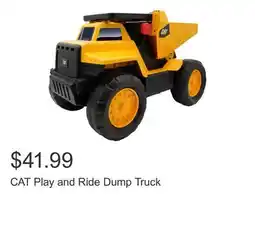 Costco CAT Play and Ride Dump Truck offer