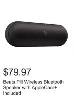 Costco Beats Pill Wireless Bluetooth Speaker with AppleCare+ Included offer
