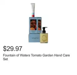 Costco Fountain of Waters Tomato Garden Hand Care Set offer
