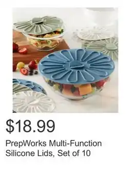 Costco PrepWorks Multi-Function Silicone Lids, Set of 10 offer