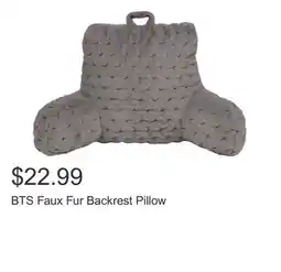 Costco BTS Faux Fur Backrest Pillow offer