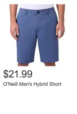 Costco O'Neill Men's Hybrid Short offer