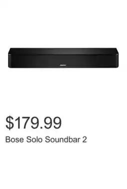 Costco Bose Solo Soundbar 2 offer
