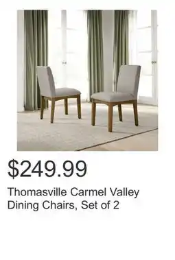 Costco Thomasville Carmel Valley Dining Chairs, Set of 2 offer