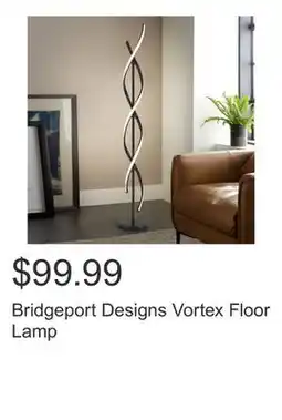 Costco Bridgeport Designs Vortex Floor Lamp offer