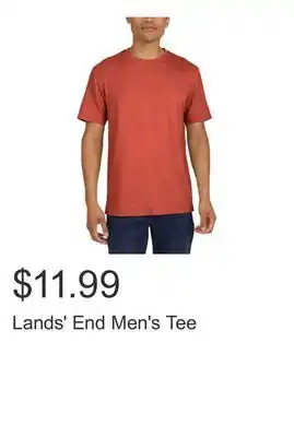 Costco Lands' End Men's Tee offer