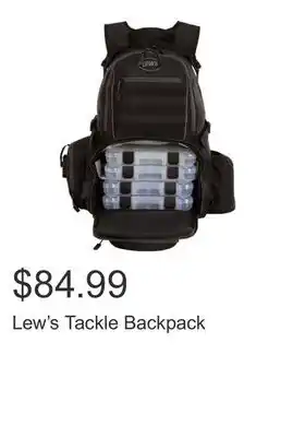 Costco Lew's Tackle Backpack offer