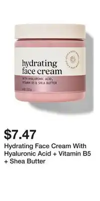 Bath & Body Works Hydrating Face Cream With Hyaluronic Acid + Vitamin B5 + Shea Butter offer