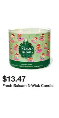 Bath & Body Works Fresh Balsam 3-Wick Candle offer