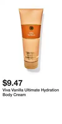 Bath & Body Works Viva Vanilla Ultimate Hydration Body Cream offer