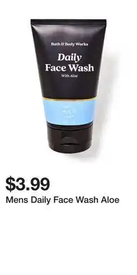 Bath & Body Works Mens Daily Face Wash Aloe offer