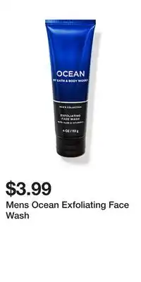 Bath & Body Works Mens Ocean Exfoliating Face Wash offer