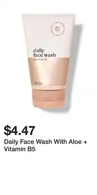 Bath & Body Works Daily Face Wash With Aloe + Vitamin B5 offer
