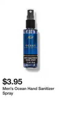 Bath & Body Works Men's Ocean Hand Sanitizer Spray offer