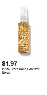 Bath & Body Works In the Stars Hand Sanitizer Spray offer