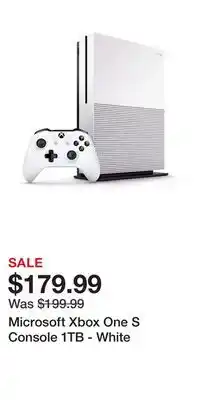 Game Stop Microsoft Xbox One S Console 1TB - White offer