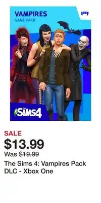 Game Stop The Sims 4: Vampires Pack DLC - Xbox One offer