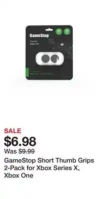 Game Stop GameStop Short Thumb Grips 2-Pack for Xbox Series X, Xbox One offer