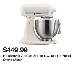 Belk KitchenAid Artisan Series 5 Quart Tilt-Head Stand Mixer offer