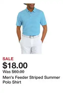 Belk Men's Feeder Striped Summer Polo Shirt offer