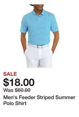 Belk Men's Feeder Striped Summer Polo Shirt offer