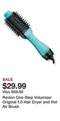 Ulta Beauty Revlon One-Step Volumizer Original 1.0 Hair Dryer and Hot Air Brush offer
