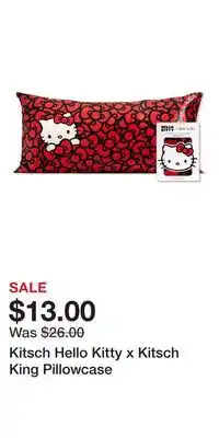 Ulta Beauty Kitsch Hello Kitty x Kitsch King Pillowcase offer