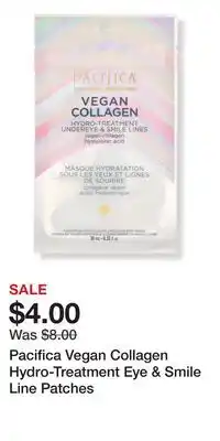Ulta Beauty Pacifica Vegan Collagen Hydro-Treatment Eye & Smile Line Patches offer