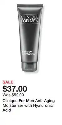 Ulta Beauty Clinique For Men Anti-Aging Moisturizer with Hyaluronic Acid offer