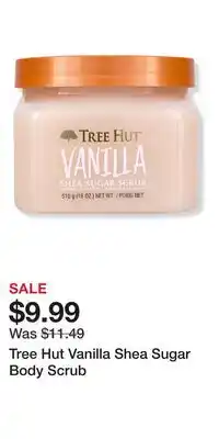 Ulta Beauty Tree Hut Vanilla Shea Sugar Body Scrub offer