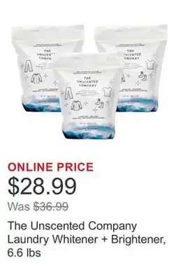 Costco The Unscented Company Laundry Whitener + Brightener, 6.6 lbs offer