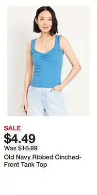 Old Navy Old Navy Ribbed Cinched-Front Tank Top offer