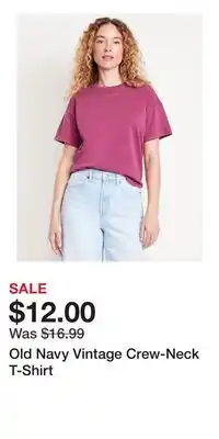 Old Navy Old Navy Vintage Crew-Neck T-Shirt offer
