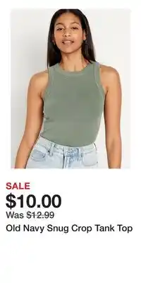 Old Navy Old Navy Snug Crop Tank Top offer