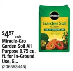 The Home Depot Miracle Gro Garden Soil All Purpose 0.75 cu. ft. for In-Ground Use offer