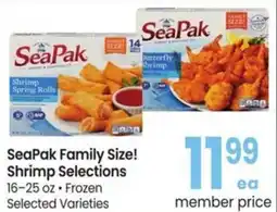 Albertsons SeaPak Family Size! Shrimp Selections offer