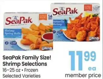 Albertsons SeaPak Family Size! Shrimp Selections offer