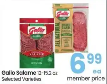Albertsons Gallo salame offer