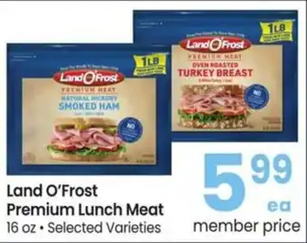 Albertsons Land o'frost premium lunch meat offer