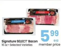Albertsons Signature select bacon offer