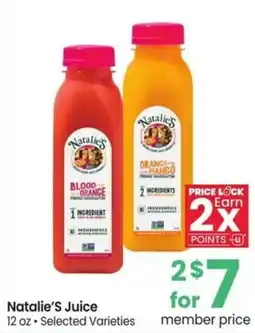 Albertsons Natalie'S juice offer