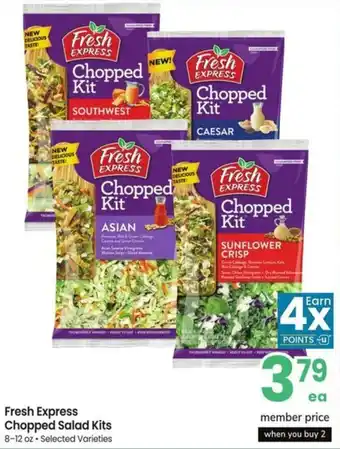 Albertsons Fresh express chopped salad kits offer