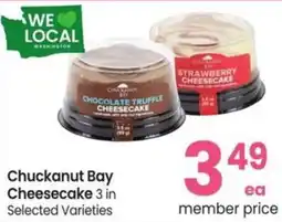 Albertsons Chuckanut bay cheesecake offer
