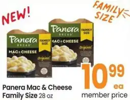 Albertsons Panera mac & cheese family size offer