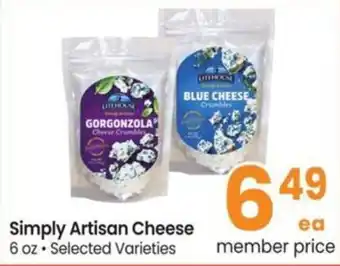 Albertsons Simply artisan cheese offer